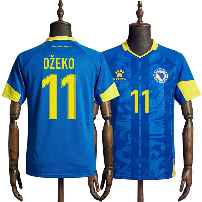 Džeko 11 Bosnia Džeko 11 hjemmedrakt 2023/24 - blå drakt herre
