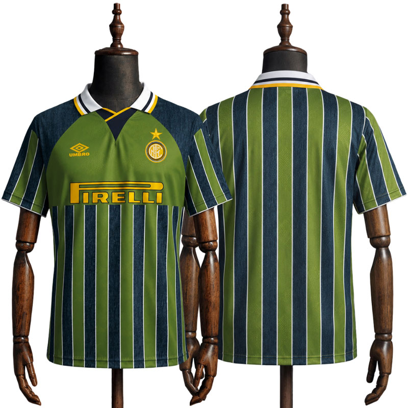 Inter Milan 1995/96 tredje drakt retro - Kortermet herredrakt