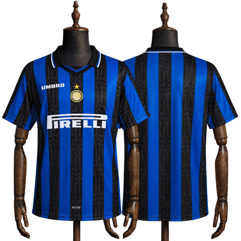 Inter Milan 1997/98 hjemmedrakt - retro drakt med korte ermer
