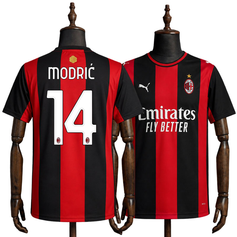 Kjøp AC Milan drakt 2026/27 - Modrić 14 hjemmedrakt