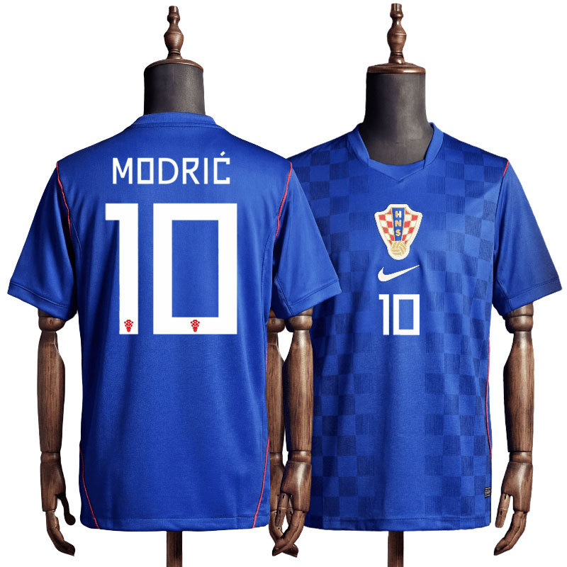 Kjøp Kroatia bortedrakt VM 2026 - Luka Modrić 10 fotballdrakt herre