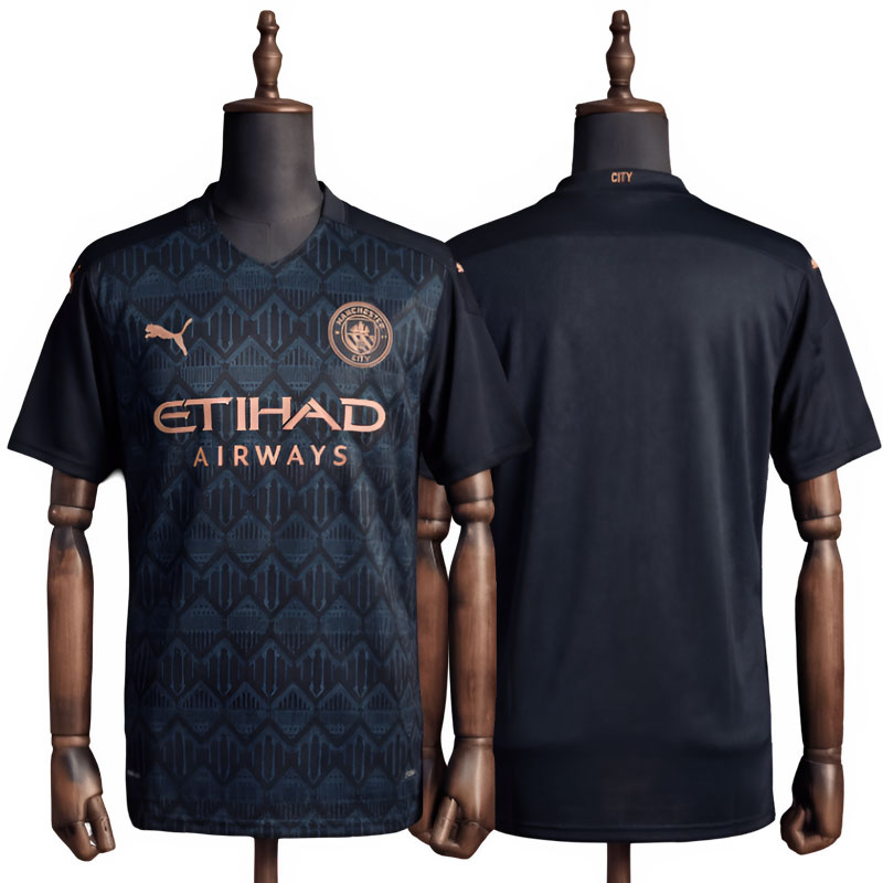 Kjøp Manchester City retro bortedrakt 2020/21 svart drakt herre