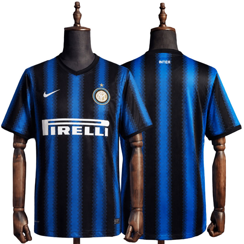 Klassisk Inter Milan retro drakt 2010/11 hjemmedrakt for menn