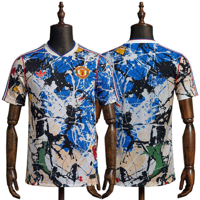 Manchester United x Stone Roses drakt - multicolor kortermet