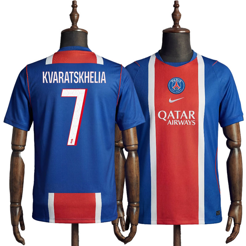 PSG hjemmedrakt 2026/27 - herre kortermet drakt med Kvaratskhelia 7