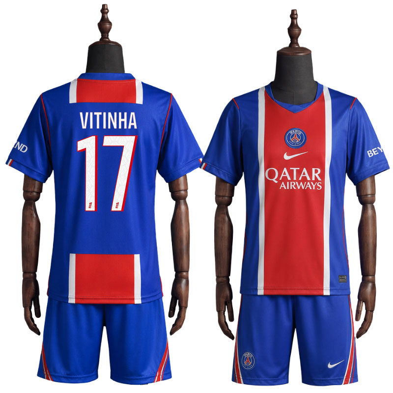 Paris Saint-Germain barn drakt 2026/27 - Vitinha 17 hjemmedrakt