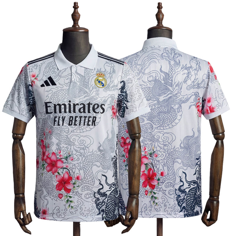 Real Madrid 2026/27 special edition drakt - hvit fotballdrakt med unikt mønster