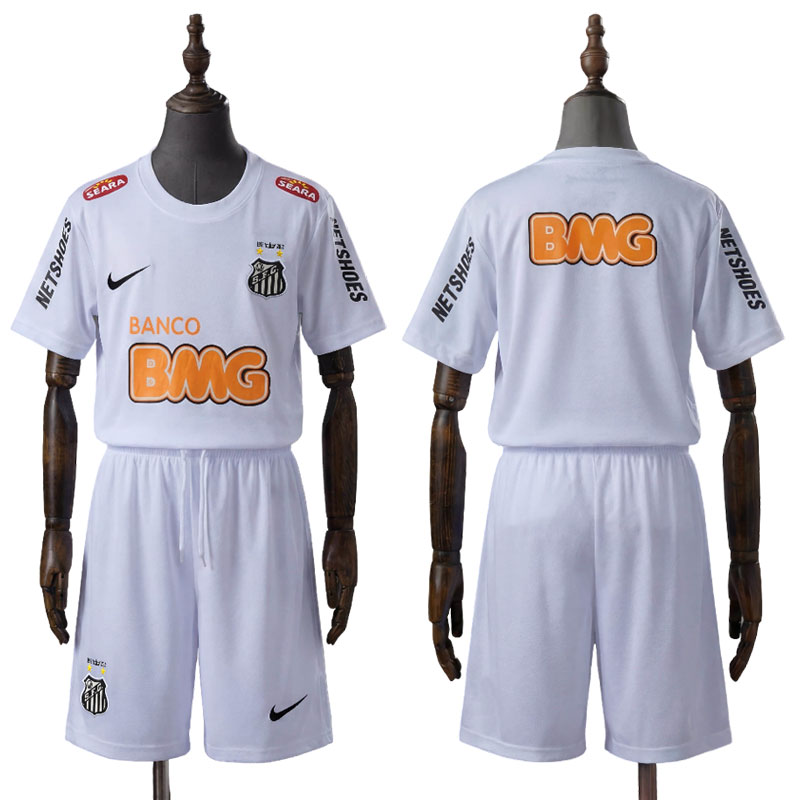 Retro Santos 2012/13 hjemmedrakt barn - shorts inkludert