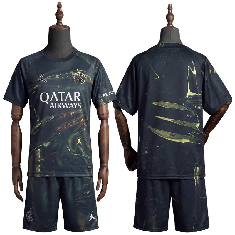 2-Star Champions PSG Night Edition fotballdrakt barn - PSG draktsett til barn