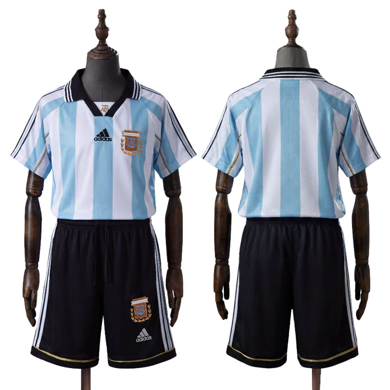 Argentina 1998 hjemmedrakt barn - retro fotballdrakt