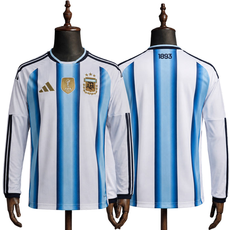 Argentina 2026 hjemmedrakt med lange ermer - herre fotballdrakt