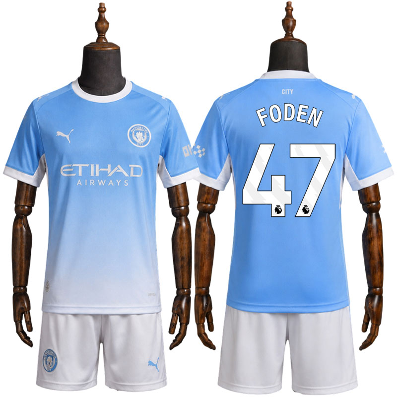 Barn Manchester City 2026/27 hjemmedrakt - Foden 47 fotballdrakt sett