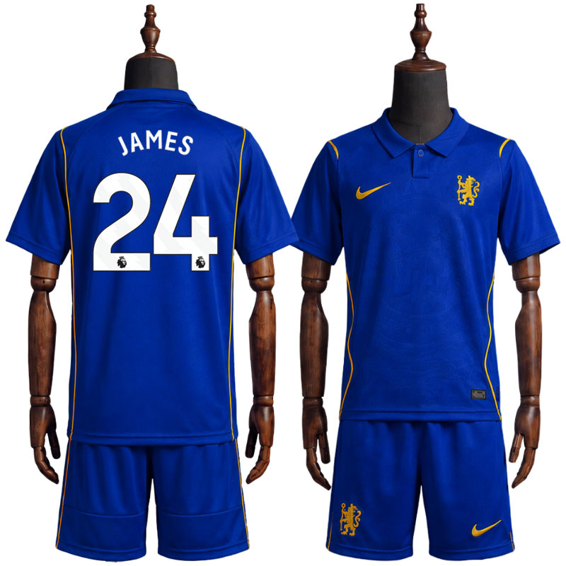Fotballdrakt barn Chelsea 2026/27 hjemmedrakt med James 24 trykk