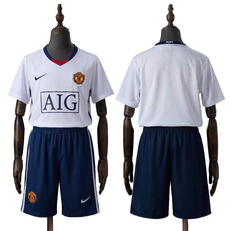 Kjøp Retro Man United Bortedrakt Barn 2008/09 – League Edition Ligaversjon