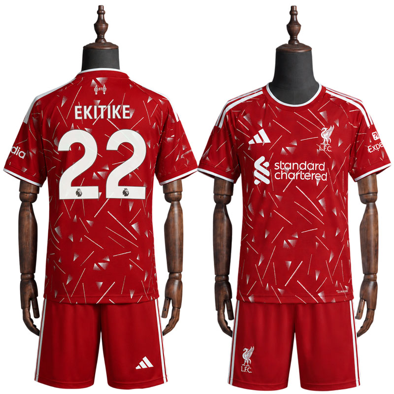 Liverpool FC fotballdrakt barn draktsett Ekitike 22 hjemme 2026/27