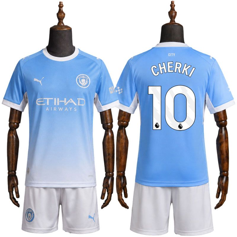 Manchester City Barn Fotballdrakt 26/27 CHERKI 10 - Hjemmedrakt Sett