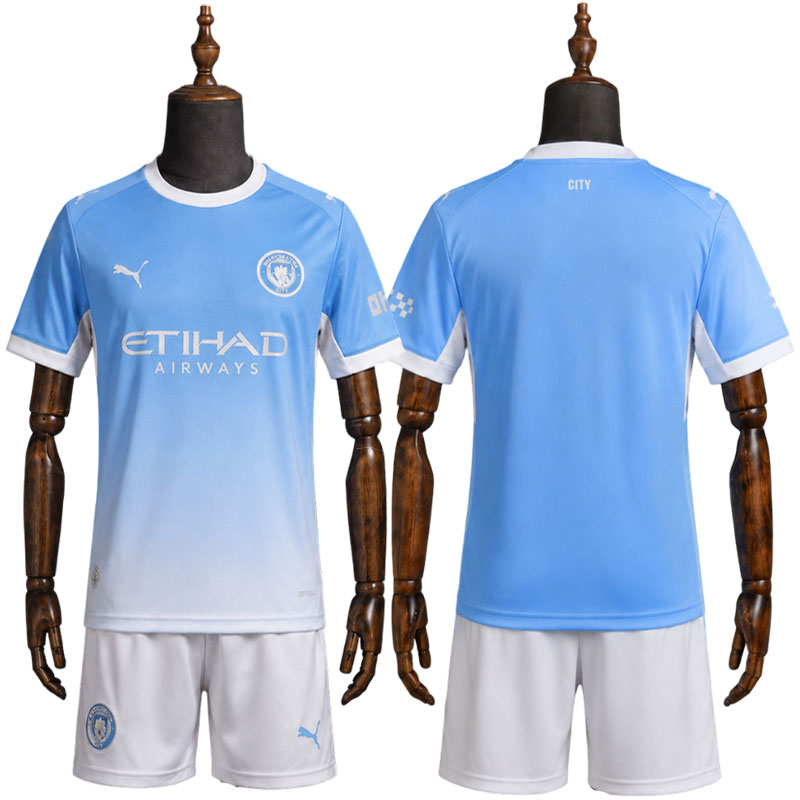 Manchester City Hjemmedrakt 2026/27 til Barn - Draktsett med Shorts