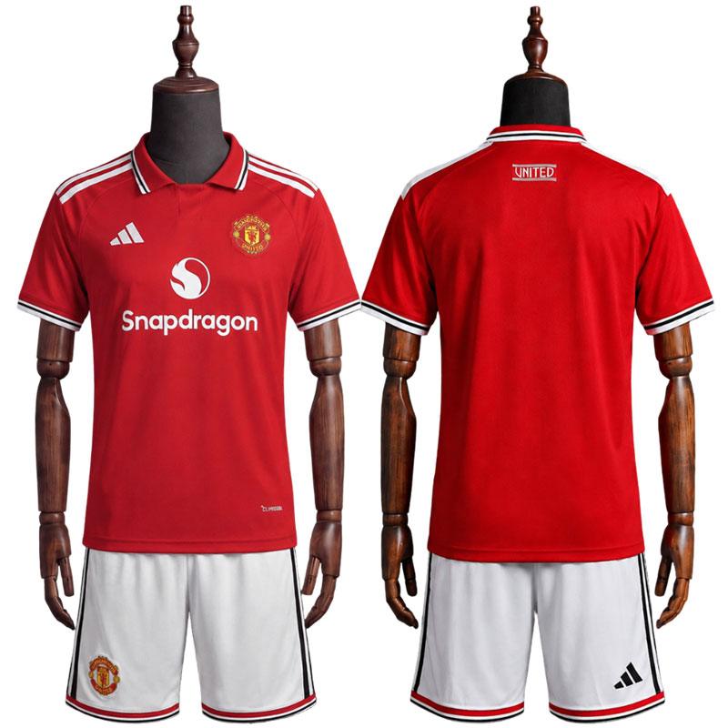 Manchester United 2026/27 hjemmedrakt til barn - draktsett med shorts
