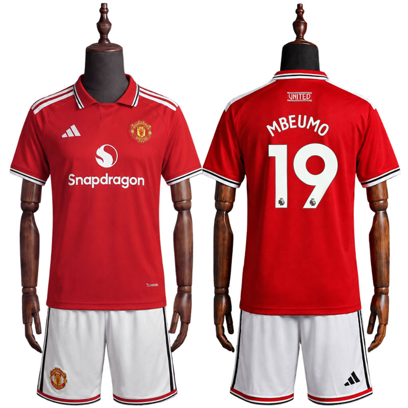 Mbeumo 19 Manchester United 2026/27 hjemmedrakt barn - fotballdrakt med shorts