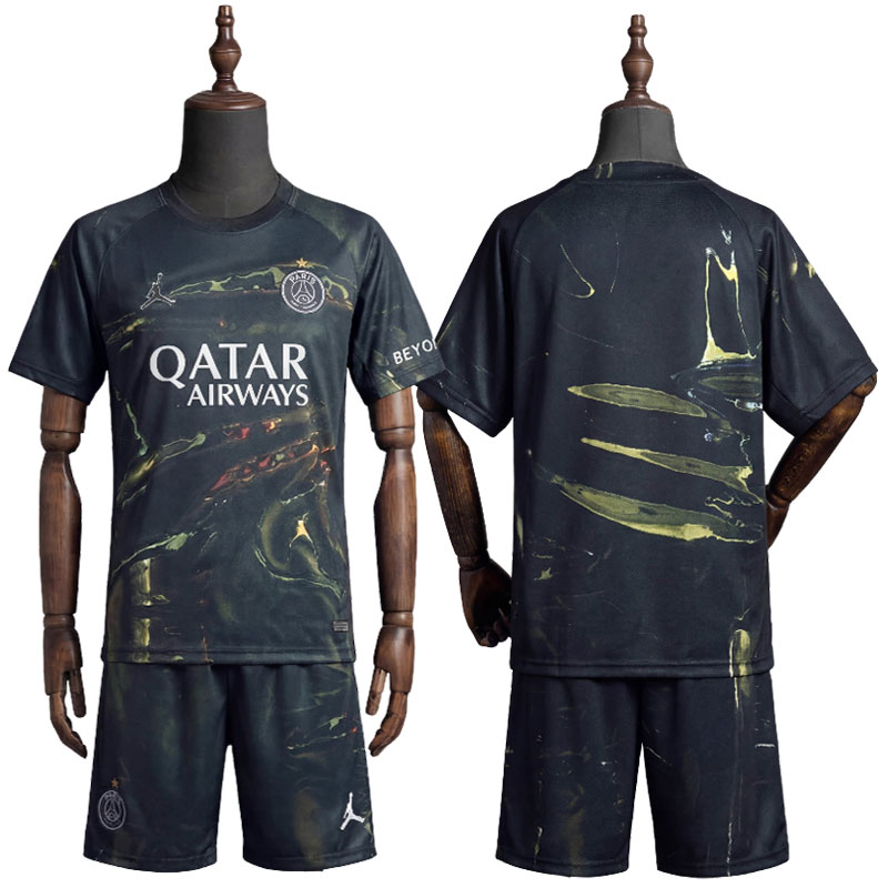 PSG 2025/26 Night Edition barnesett - drakt med shorts for barn