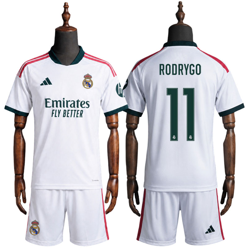 RODRYGO 11 Real Madrid barnedrakt 2026/27 - hjemmedrakt med shorts