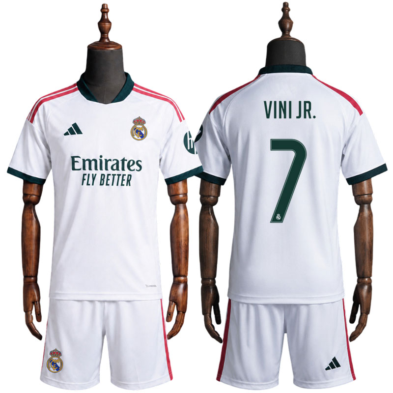 Real Madrid Drakten Barn 2026/27 - Vini Jr. 7 Hjemmedrakt med Shorts