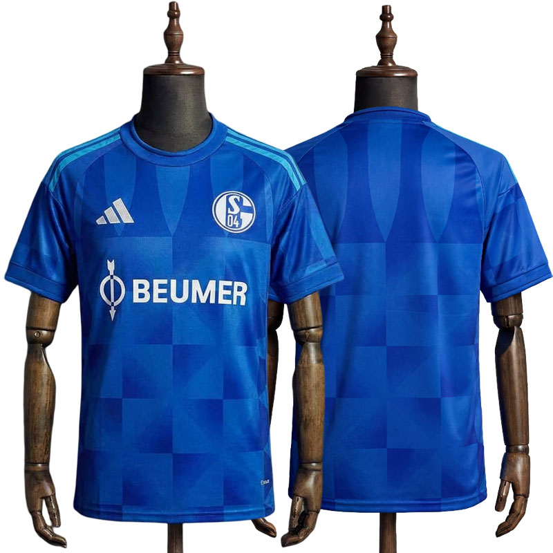 Schalke 04 hjemmedrakt 2026/27 – blå fotballdrakt med kort erm
