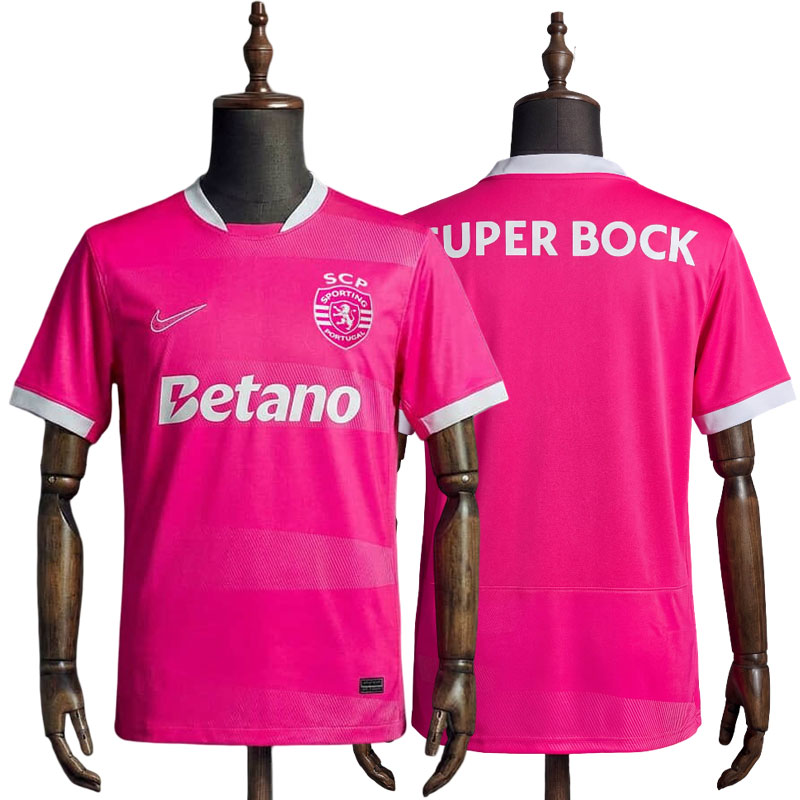 Sporting CP 2026/27 rosa fotballdrakt for herre - kortermet drakt