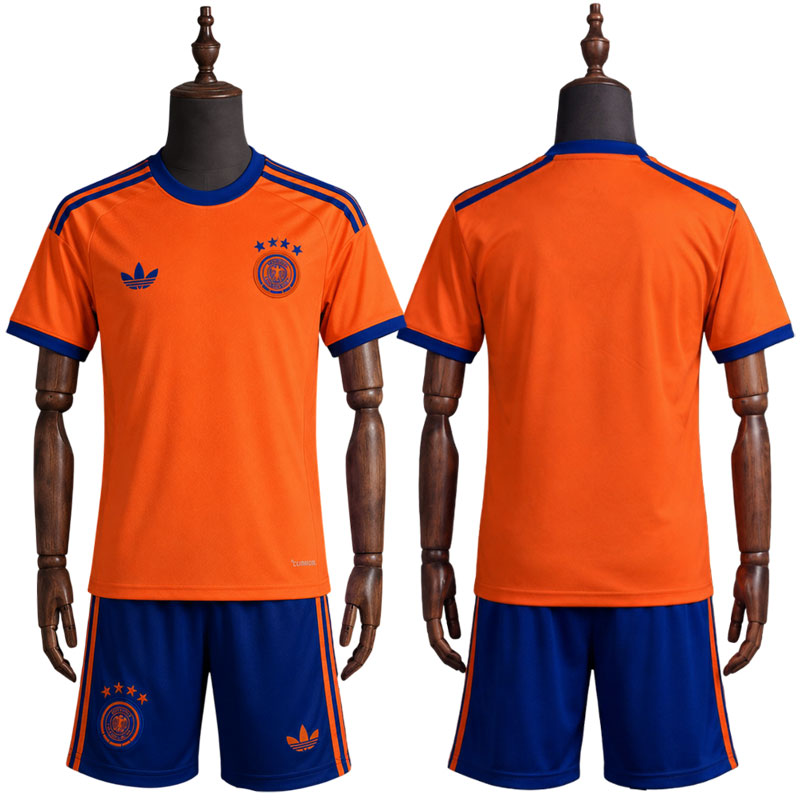Tyskland VM 2026 keeperdrakt barn - oransje fotballdrakt med shorts