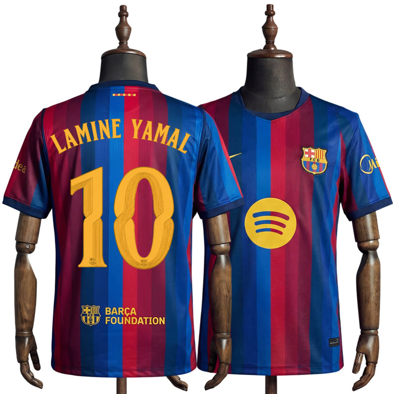 Barcelona Drakt 2026/27 Herre Lamine Yamal 10 – Ny Hjemmedrakt for Supportere og Fotballfans