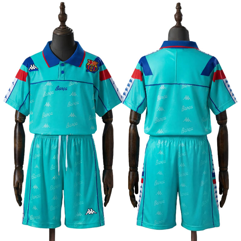 Barcelona Retro Fotballdrakt Barn 1992/95 - Bortedrakt med Shorts