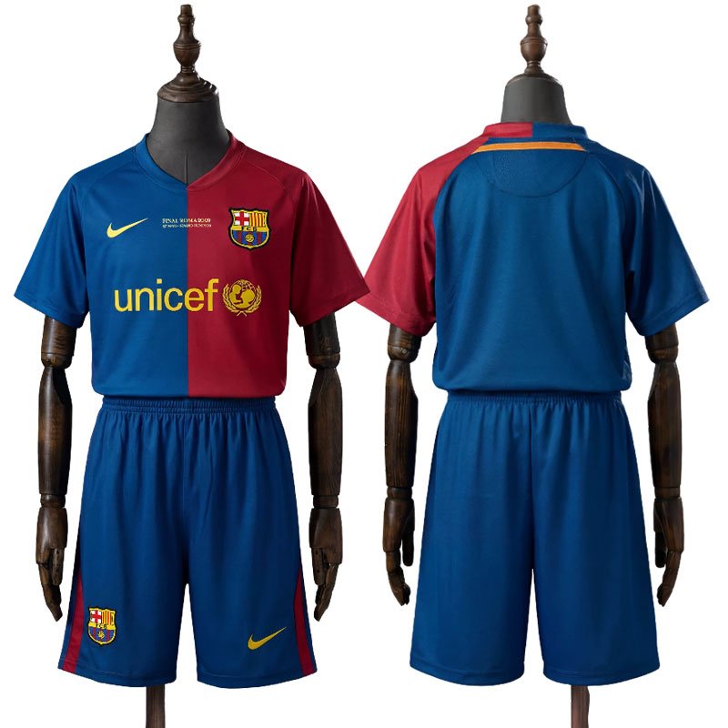 Barcelona Retro Fotballdrakt Barn - Champions League 2009 Hjemmedrakt