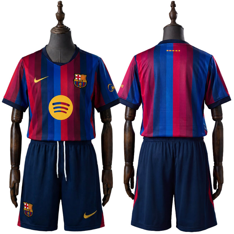 FC Barcelona Hjemmedrakt Barn 2026/27 – Blå og Rød Fotballdrakt Sett