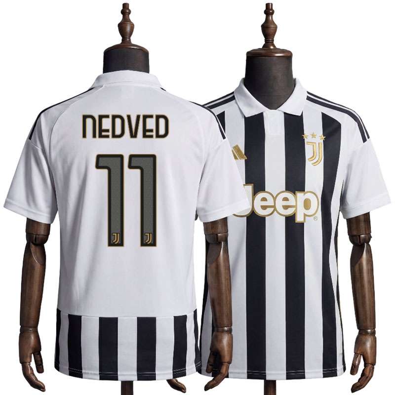 Juventus hjemmedrakt 2026/27 med Nedved 11 trykk – svart hvit drakt herre