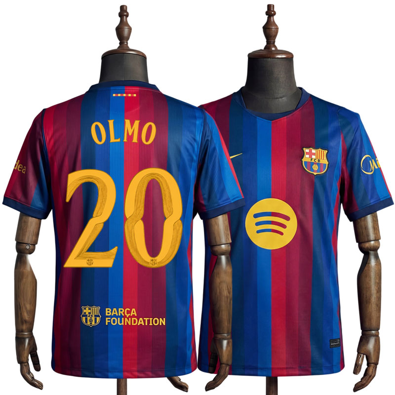 Kjøp Barcelona 2026/27 fotballdrakt herre med Olmo 20 på ryggen