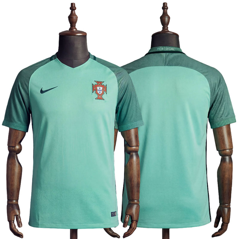 Portugal Retro Bortedrakt 2016 - Vintage Fotballdrakt til Herre