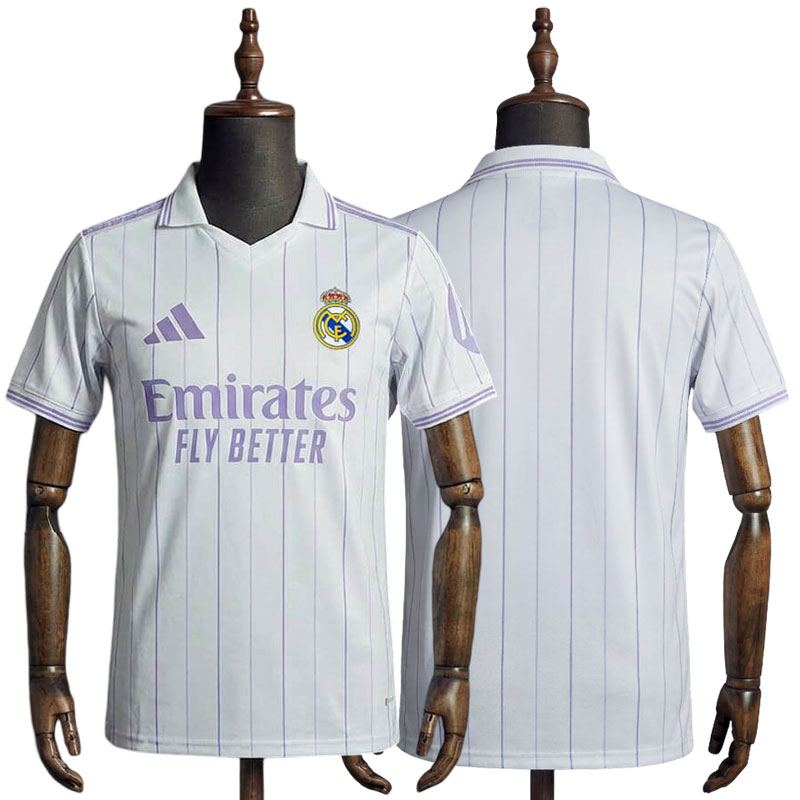 Real Madrid 26/27 Spesialdrakt - Hvit og Lilla Kortermet Fotballdrakt til Herre