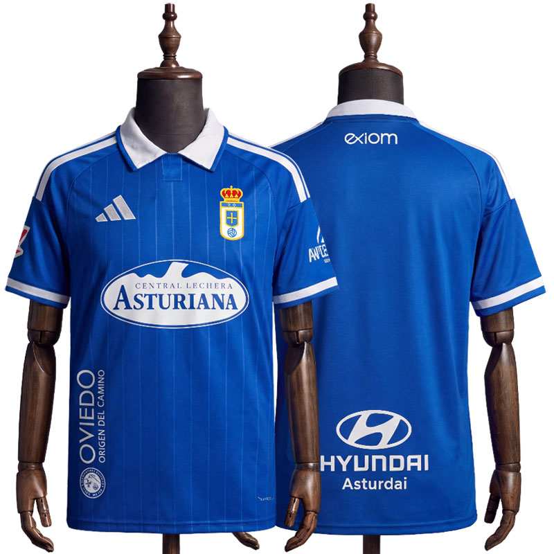 Real Oviedo Hjemmedrakt 2026/27 - Blå Fotballdrakt Herre