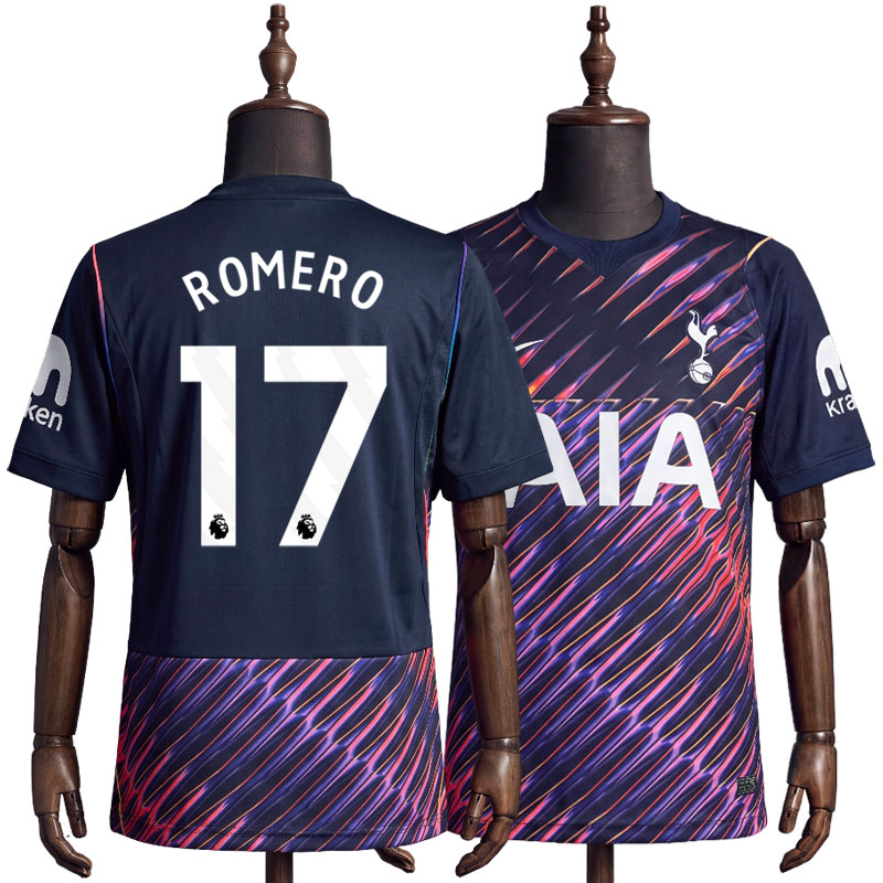 Tottenham lilla drakt 2026/27 herre – bortedrakt med Romero 17 trykk