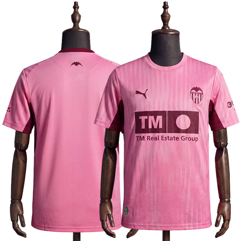 Valencia CF Tredjedrakt 2026/27 - Herre Rosa Fodballdrakt Kortermet