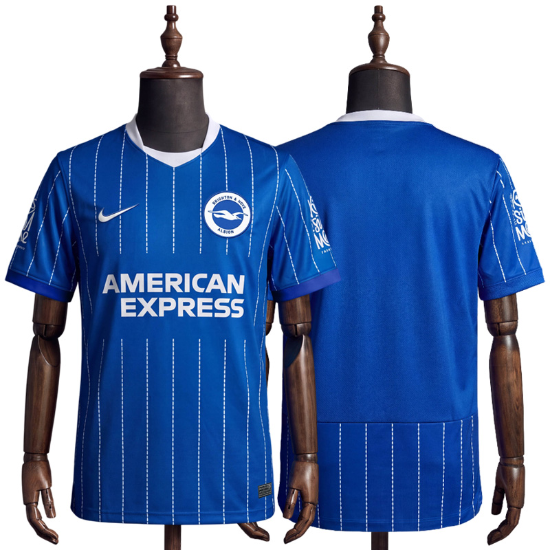 Brighton Hove Albion fotballdrakt herre 2026/27 – blå hjemmedrakt med kort erm