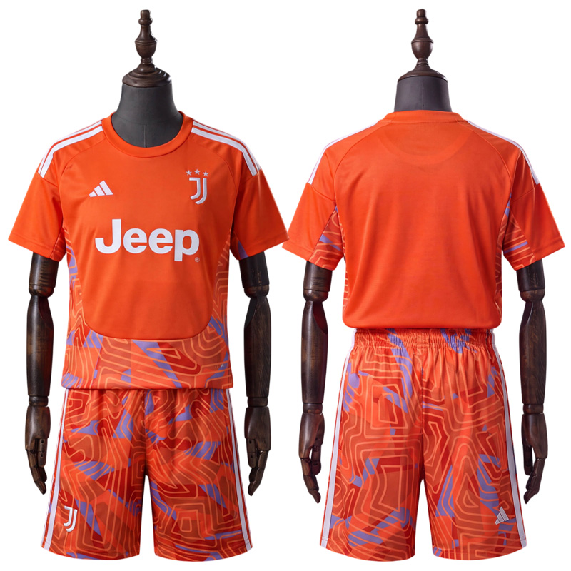 Juventus 2026/27 keeperdrakt barn – oransje fotballdrakt med shorts