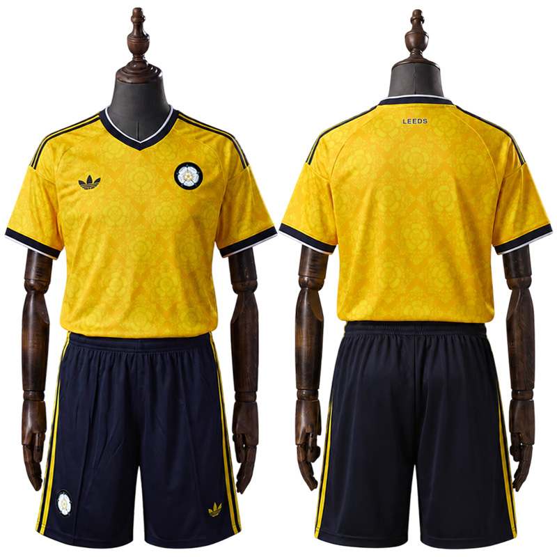Leeds United bortedrakt 2026/27 barn – gul fotballdrakt sett for barn