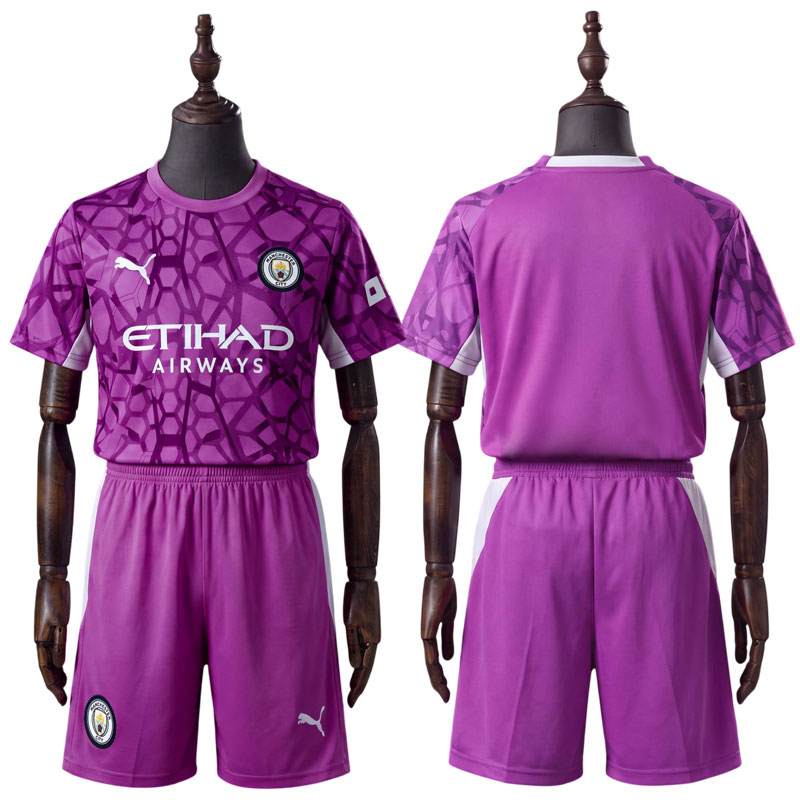 Manchester City 2026/27 lilla keeperdrakt barn – drakt med shorts