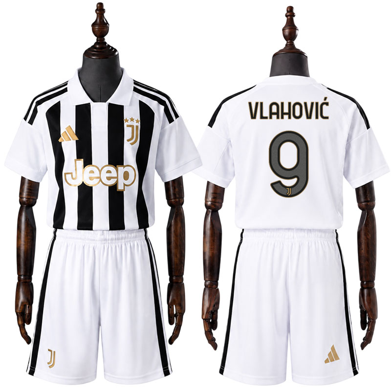 Juventus Hjemmedrakt Barn 2026/27 – Vlahović #9 Drakt og Shorts